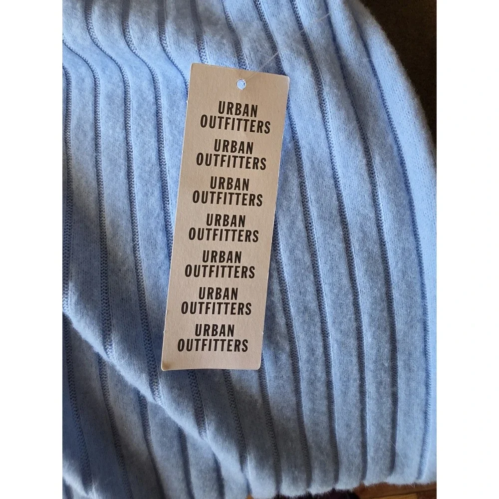 NWT Out From Under Maxi Skirt Size M Blue Ribbed Midi Long Stretch Pencil
